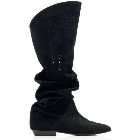 Isabel Marant Soren Black Suede Boots 8.5 (39) - Picture 7 of 7